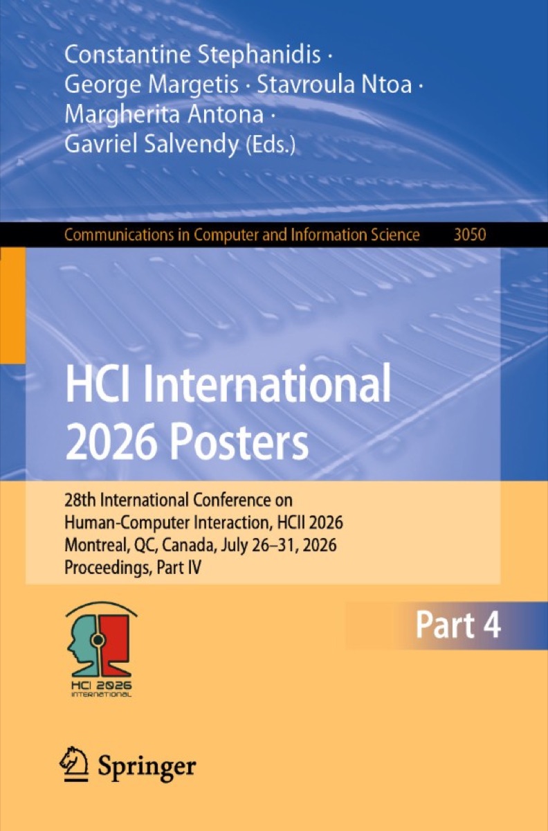 HCI International 2026 Posters, the Springer proceedings that include the paper